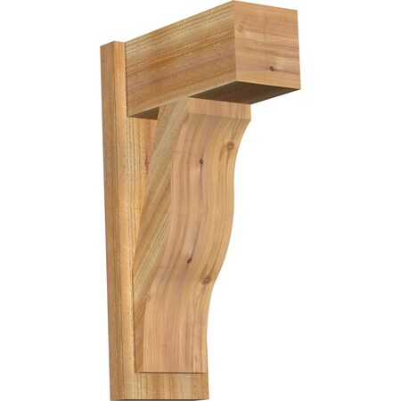 Ekena Millwork Funston Block Rough Sawn Outlooker, Western Red Cedar, 8"W x 16"D x 28"H OUT08X16X28FST05RWR